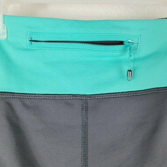 Lululemon Race With Grace Cropped Running Pants Sz 6 Soot/Bali Breeze Athletic - Picture 10 of 12